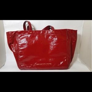 Marc by Marc Jacobs Red Patent Leather Tote purse